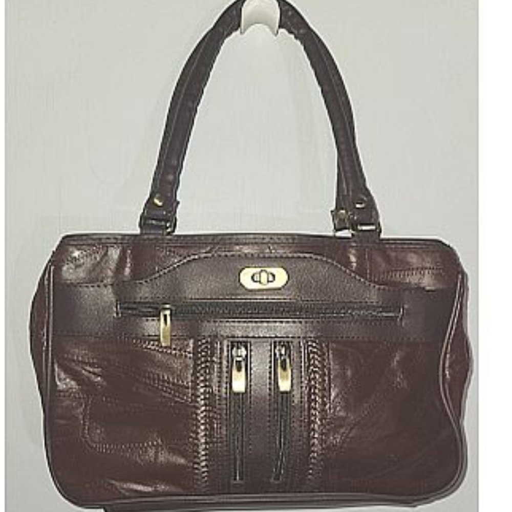 Purse. Dark Brown faux Leather Purse with matching wallet and coin purse
